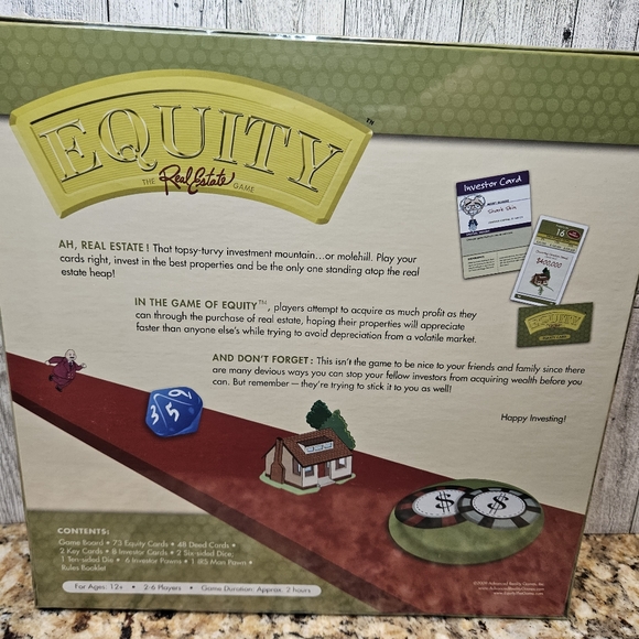 Equity The Real Estate Board Game - Strategy Game NIB - Picture 10 of 14